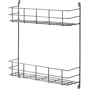 Suport pentru bucatarie Datil GOODHOME, 2 niveluri, 40.8 x 9.5 x 38 cm, otel, antracit