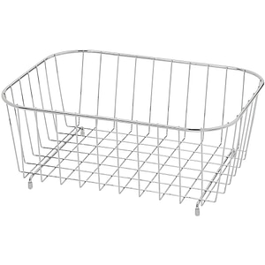 Cos metalic chiuveta GOODHOME Datil, otel, 35.5 x 26.5 x 10 cm, argintiu