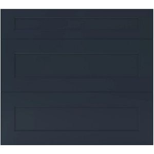 Front usa cu 3 sertare GOODHOME Artemisia, MDF, 79.7 x 71.5 x 1.8 cm, Albastru inchis