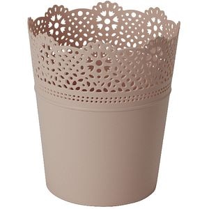 Ghiveci flori GOODHOME Dantela, plastic, D 18 cm, roz