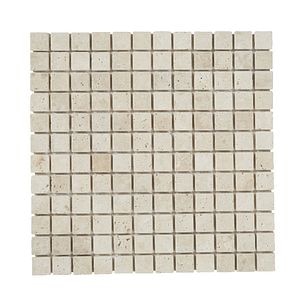 Travertin interior, bej, piatra naturala, patrat, 30.5 x 30.5 cm x 8 mm • GoodHome 