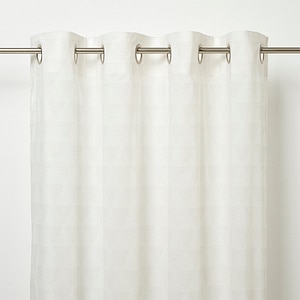 Perdea GOODHOME Bakau, bumbac, 140 x 260 cm, alb