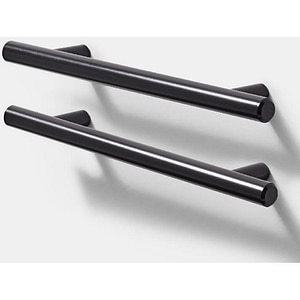 Maner GOODHOME Annatto, otel, 18.8 cm, negru