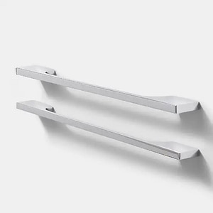 Maner mobila GOODHOME, 32.5 x 3 x 1cm, aluminiu, argintiu