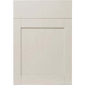 Front usa si sertar GOODHOME Verbena, Lemn masiv, 49.7 x 71.5 x 2 cm, Bej