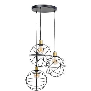 Pendul LUMINEX Gerid, E27, 60W, negru