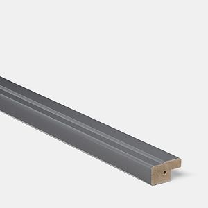 Cornisa GOODHOME Stevia, MDF, 240 x 3.5 cm, gri antracit