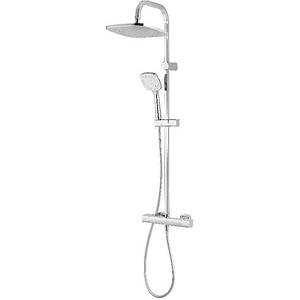 Sistem dus GOODHOME Teesta, termostat, 1 functie, argintiu