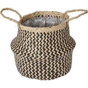 Ghiveci flori GOODHOME, iarba de mare, D 21 cm, negru