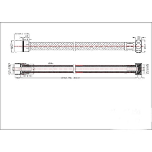 Furtun de dus GOODHOME 100677410, 1.75 m, alb