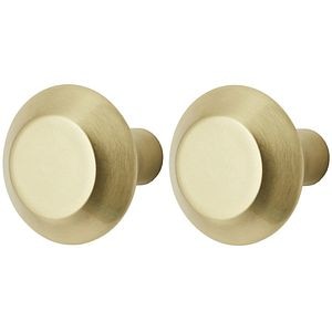 Set manere GOODHOME Nutmeg, 2 buc, aluminiu, auriu