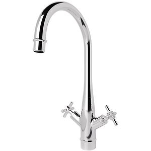 Baterie bucatarie GoodHome Filbert, pipa inalta, alama, crom