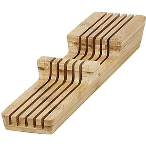 Suport pentru cutite GOODHOME Nitaki, 40 x 9 cm, lemn bambus, maro