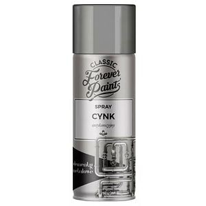Vopsea spray, interior/exterior, culoare zinc argintiu, 0.4 L • Forever Paints