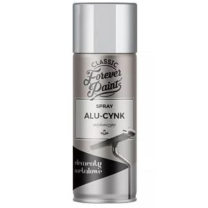 Vopsea spray, interior/exterior, culoare argintiu, 0.4 L • Forever Paints