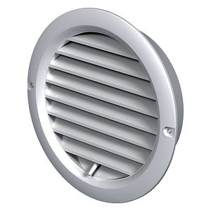 Grila PVC, 100 mm, reglaj manual, alb • Vents