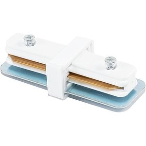 Conector sina in forma de I HOROZ Focus, 1 circuit, 8 x 4 cm, IP20, aluminiu/plastic, alb