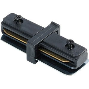 Conector sina in forma de I HOROZ Focus, 1 circuit, 8 x 4 cm, IP20, aluminiu/plastic, negru