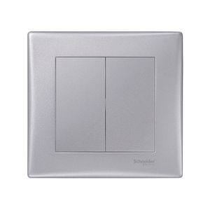 Intrerupator dublu SCHEIDER ELECTRIC Sedna, 10AX, gri
