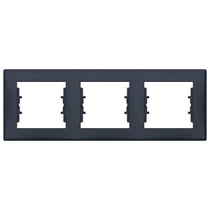 Rama tripla orizontala SCHNEIDER ELECTRIC Sedna, grafit