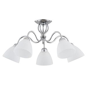 Lustra, Argintiu, 60 W, 5 x E27 • Alfa Ariel