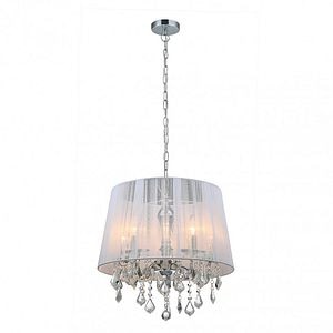 Lustra, Alb, 40 W, 5 x E14 • Italux Cornelia