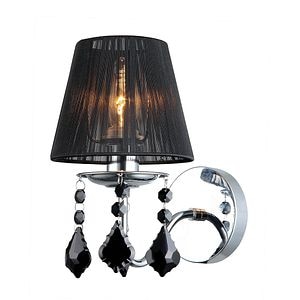 Aplica incandescent, negru, 1 bec, E14, 40 W • Italux Lighting Cornelia