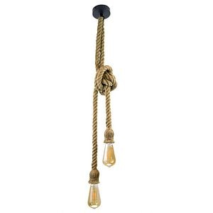 Lustra tip pendul, Maro, 12 W, 2 x E27 • Polux Rope