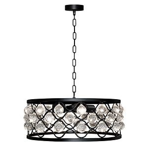 Pendul, negru, 4 x E27 • Goldlux