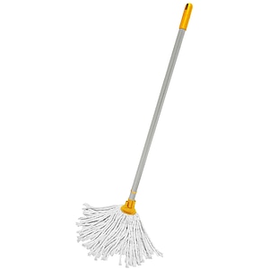 Mop extensibil din bumbac, gri-galben