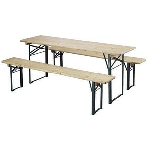 Set mobilier gradina Mobilaiud, 3 piese, bej