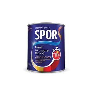 Email uscare rapida, interior/exterior, culoare gri deschis, 0.75 L • Policolor Spor