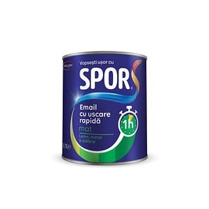 Email uscare rapida, interior/exterior, culoare negru, 0.75 L • Policolor Spor