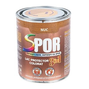 Lac pentru lemn, nuc, 0.75 l • Spor
