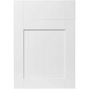 Front usa si sertar GOODHOME Alpinia, MDF, 49.7 x 71.5 x 1.8 cm, Alb