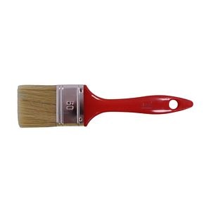Pensula plata pentru vopsit, 50 mm, maner rosu