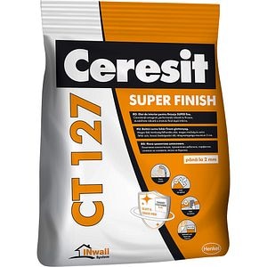 Glet pentru finisare Ceresit CT 127, pe baza de ciment, interior, 5 kg