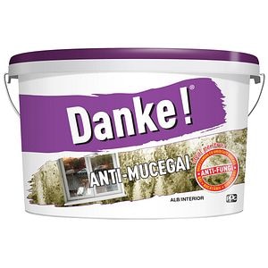 Vopsea lavabila Danke Anti-mucegai, alb, 4 L, Interior