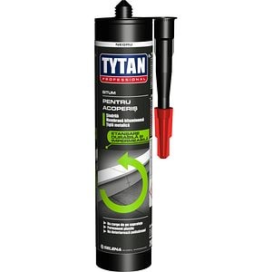 Etansant acoperis bituminos TYTAN PROFESSIONAL, aplicare pistol, negru, 280 ml