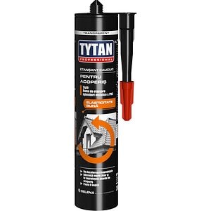 Etansant acoperis cauciuc TYTAN PROFESSIONAL, aplicare pistol, transparent, 280 ml