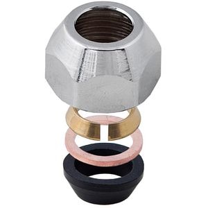 Conector pentru baterie monocomanda, 10 x 3/8 x 10, alama