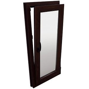 Fereastra termopan FENSTERWELT, PVC, 6 camere, 56 x 116 cm, deschidere oscilobatanta dreapta, nuc