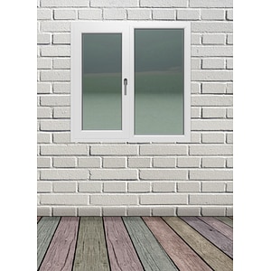 Fereastra termopan PVC, tripan, 5 camere, alb, 116 x 116 cm, dreapta, dubla deschidere