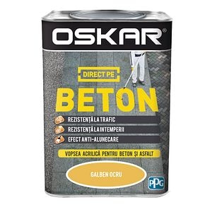 Email direct pe beton, interior/exterior, culoare galben, 0.75 L  Oskar