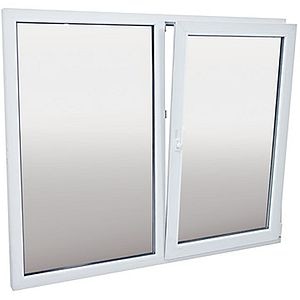 Fereastra termopan FENSTERWELT, PVC, 4 camere, 116 x 116 cm, deschidere oscilobatanta stanga, alb
