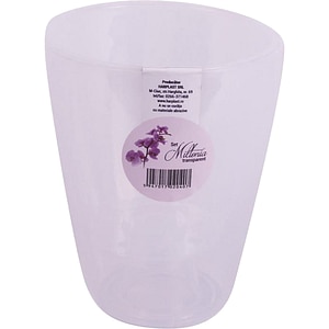Set ghivece rotunde MILTONIA, plastic, transparent