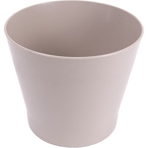 Ghiveci rotund ZINNIA, plastic, 9.5 cm, gri