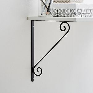 Consola Raft, 150 x 200 mm, Otel, Negru  Form