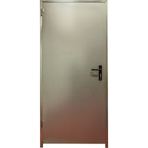 Usa intrare Andreu, fara geam, reversibila, metal, 92 x 206 cm, gri