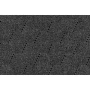 Sindrila bituminoasa, hexagonala, gri, 3 mp/pachet• Gutta